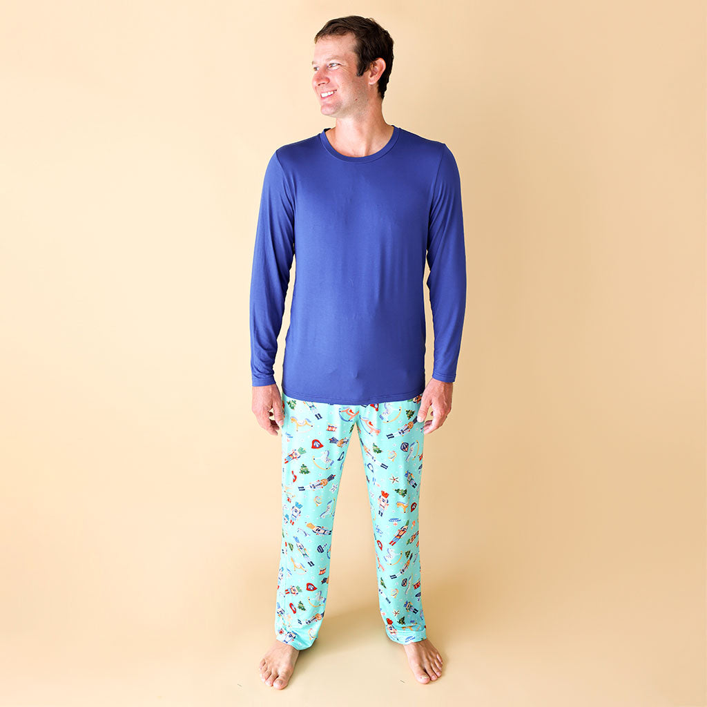 Posh Peanut Men’s Long Sleeve Pajama Set-Fritz