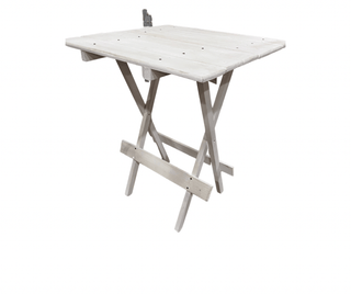White Folding Side Table