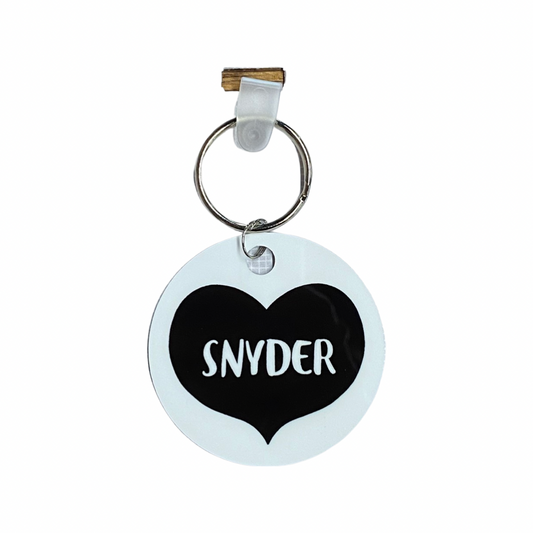 Snyder Heart Key Ring