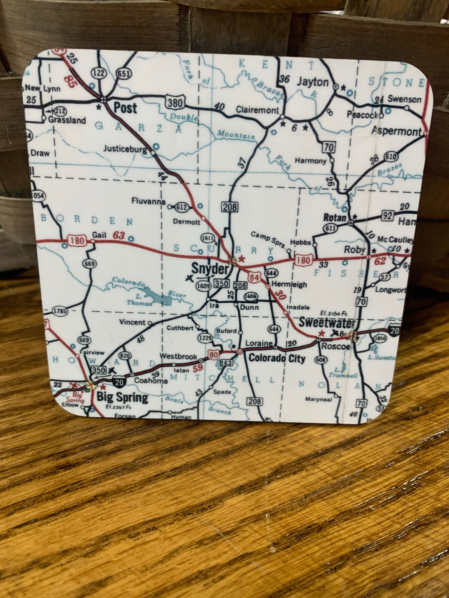 Snyder Vintage Map Coaster