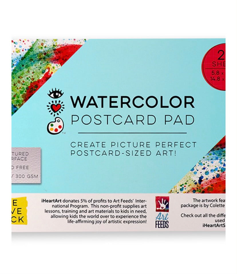 Watercolor postcard pad