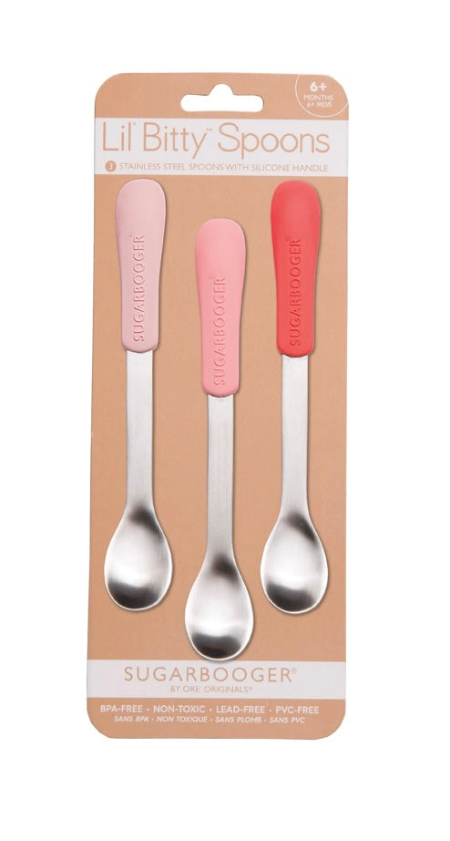 Sweet Pink Lil Bitty Spoon Set Of 3