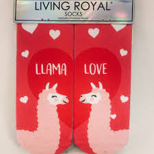 Llama Love Ankle Socks