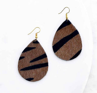 Tiger Print Earrings