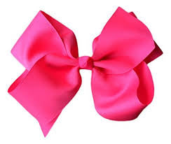 Hot Pink Bow 2"