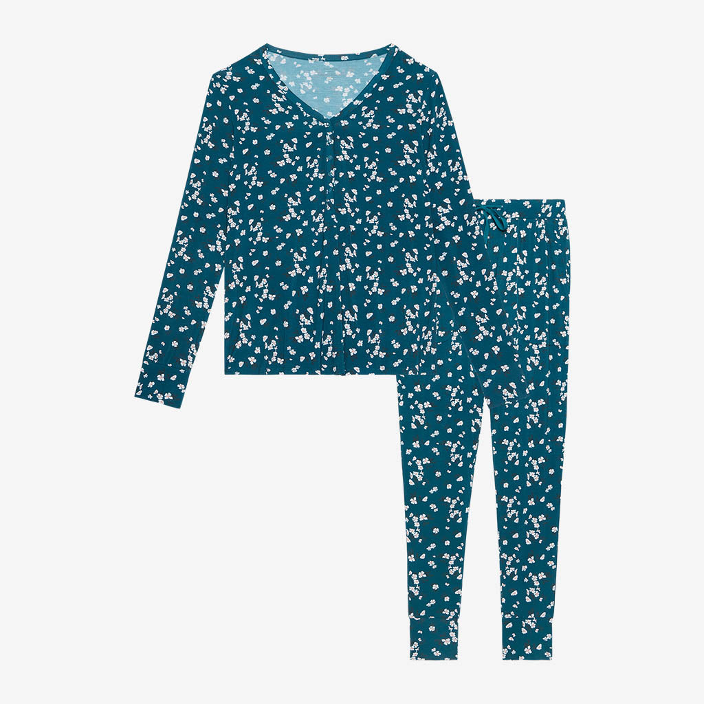 Posh Peanut Women’s Long Sleeve Pajama Set-Adriana