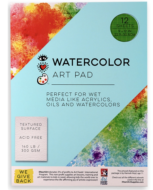 i Heart Art Watercolor Art Pad