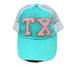 Aqua with pink TX