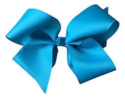 Ocean Blue Bow  2"