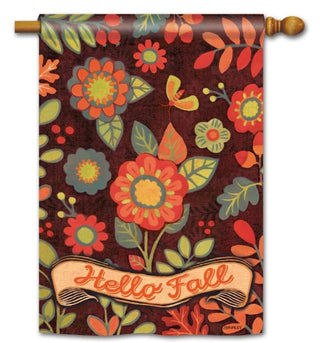 Hello Fall Standard Flag