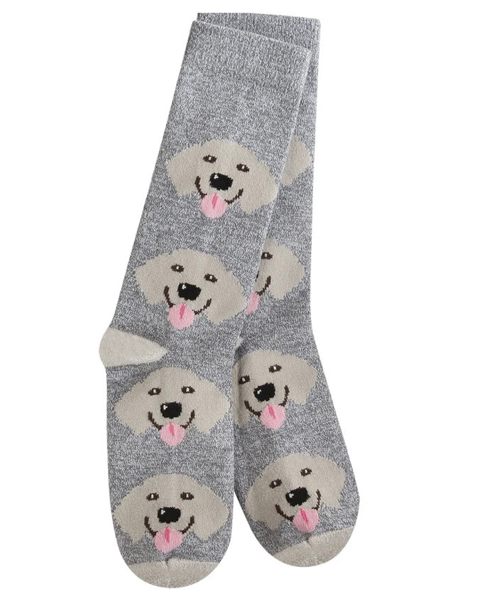 Adult happy puppy socks