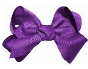 Purple Bow  2"