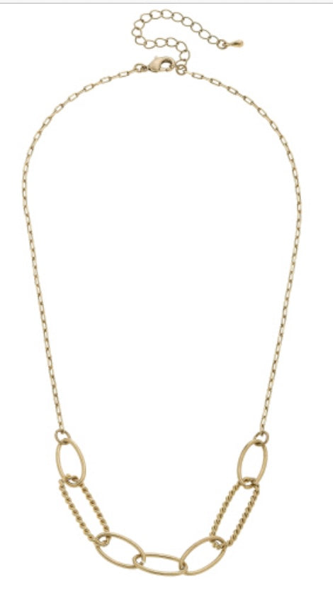 gold chain link necklace