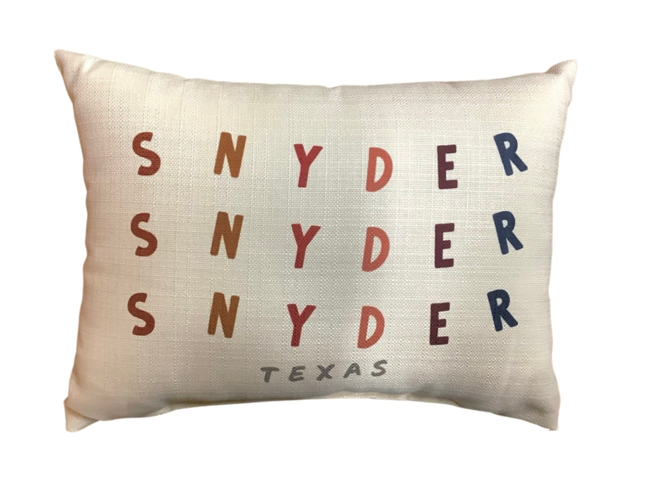 Snyder Texas Pillow