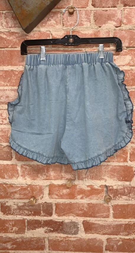ruffle shorts
