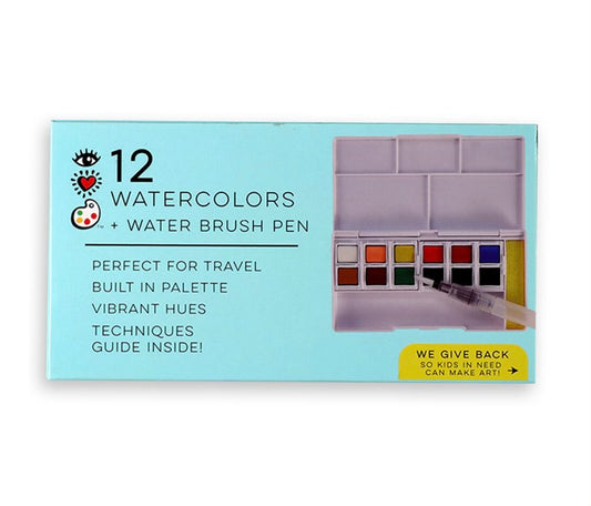 water colors and pen set