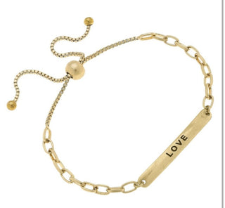Chain ID Plate Bracelet