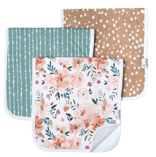 Copper Pearl burp cloth set
