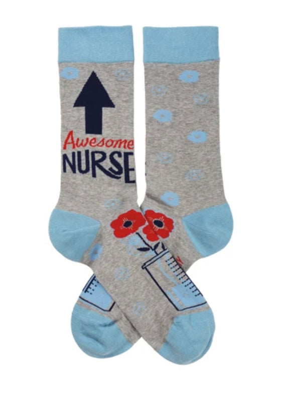 awesome nurse socks
