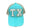 Distressed Aqua with white TX