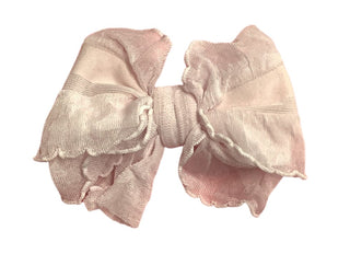 Ruffled 4" Bow on Clip