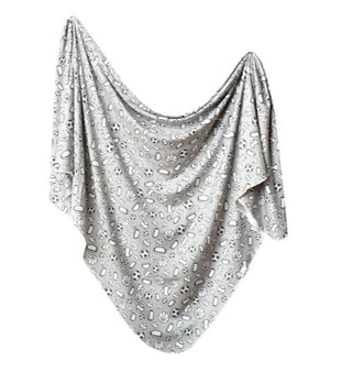 Copper pearl knit swaddle blanket