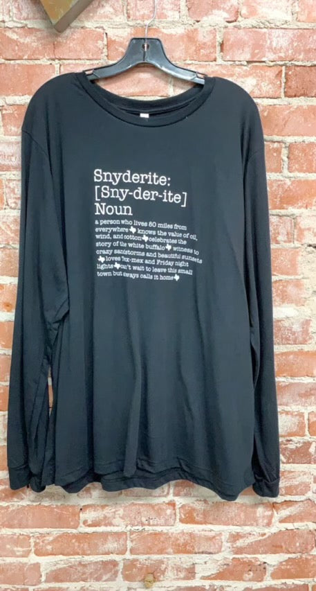 Snyderite Long Sleeve Tee