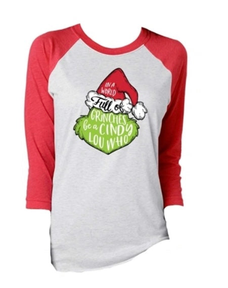 Grinch 3/4 sleeves T-shirt