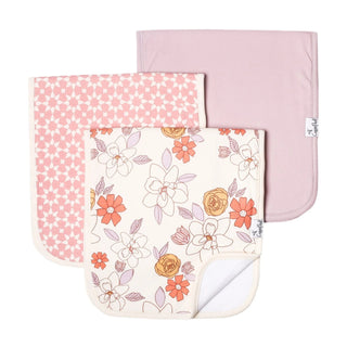 Copper Pearl burp cloth set