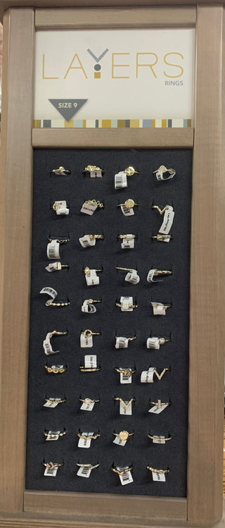 stackable gold/silver rings
