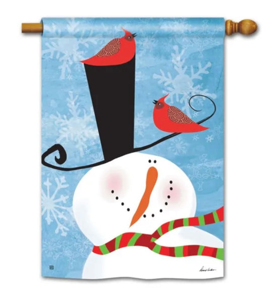 Snowman Whimsy Standard Flag