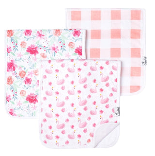 Copper Pearl burp cloth set