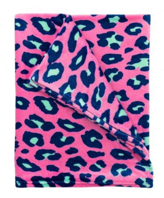 Hot Pink Leopard Blanket