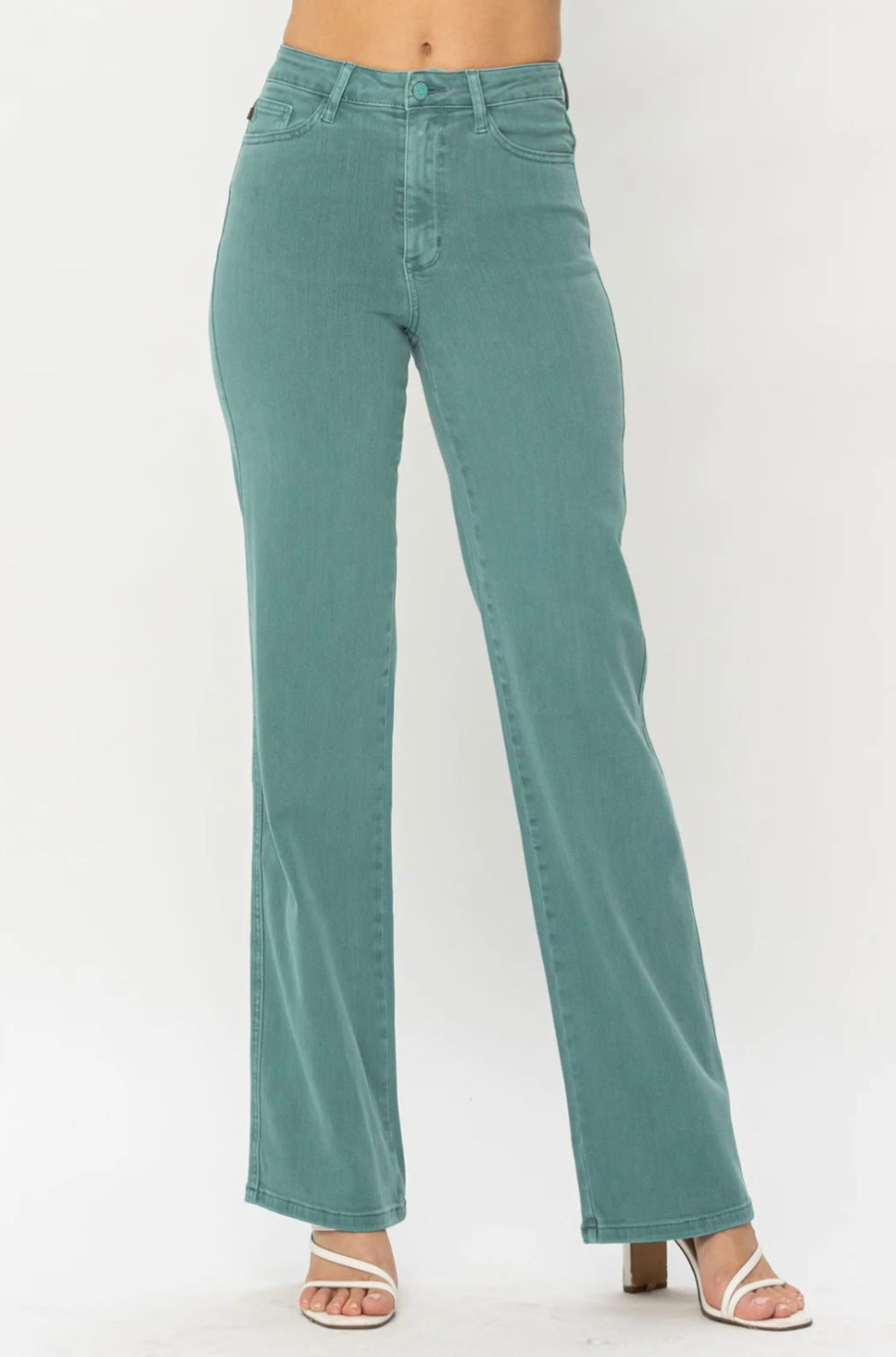 Judy Blue Sea Green 90s Jeans-Plus Size