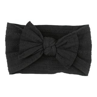 Black cable knit head wrap