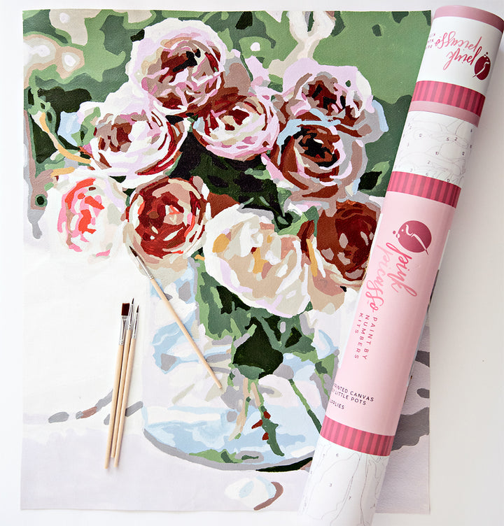 Pink Picasso Paint by Number Mail Me Roses
