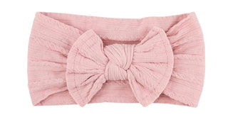 Vintage PInk cable knit head wrap