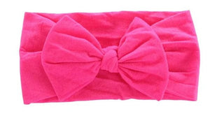 nylon head wrap hot pink