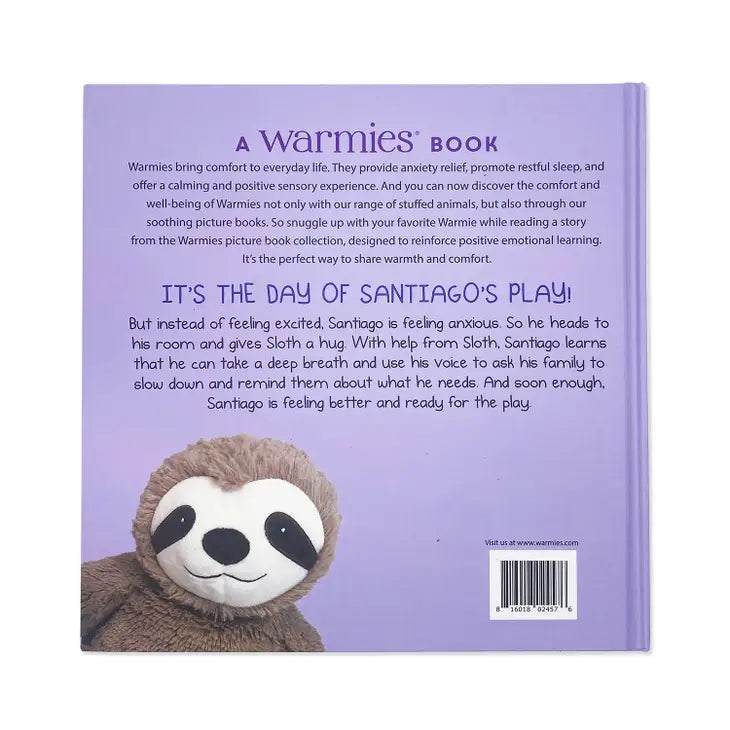 Sloth goes slow warmies book