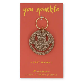 smiley face keychain
