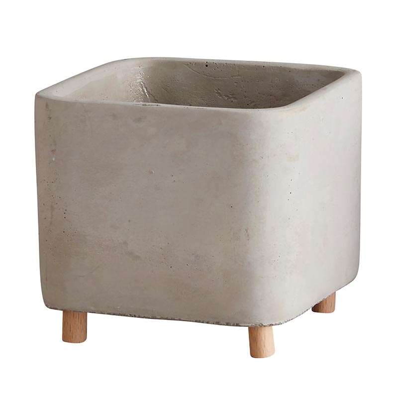 cement pot with legs large