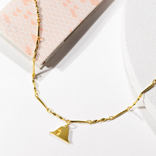 Gold Dipped Letter Necklace