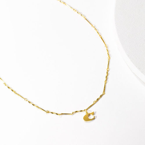 Gold Dipped Letter Necklace