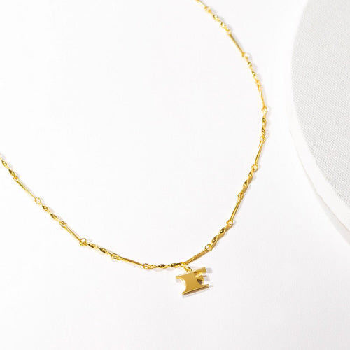 Gold Dipped Letter Necklace