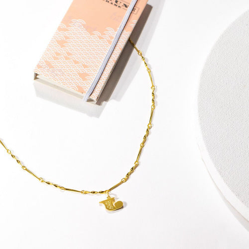 Gold Dipped Letter Necklace