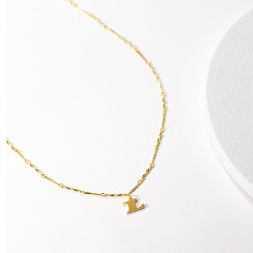 Gold Dipped Letter Necklace