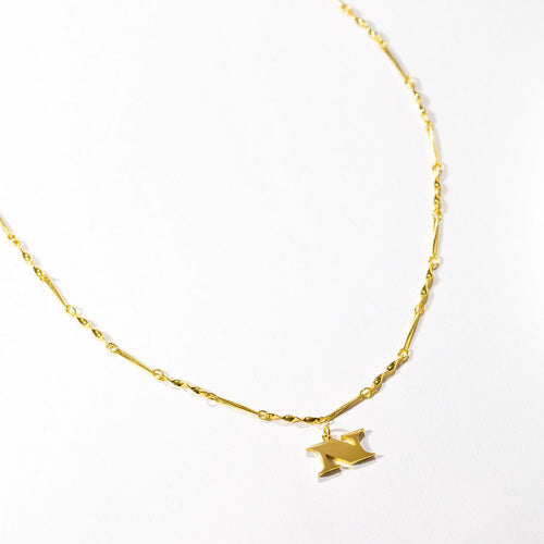 Gold Dipped Letter Necklace