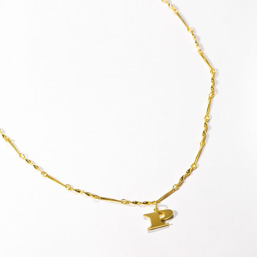 Gold Dipped Letter Necklace