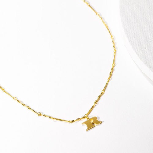 Gold Dipped Letter Necklace