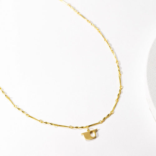 Gold Dipped Letter Necklace